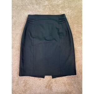 Express Skirt Size 0 Women's green Lined Pencil Striped Slit C588